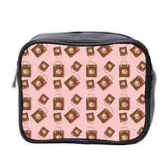 Shopping Bag Pattern Pink Mini Toiletries Bag (two Sides) by snowwhitegirl