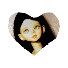 Lost Standard 16  Premium Flano Heart Shape Cushions by snowwhitegirl