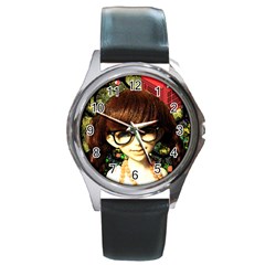 Olivia In The Fields Round Metal Watch by snowwhitegirl