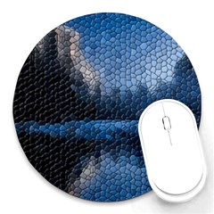 Mountain Glass Round Mousepads by snowwhitegirl