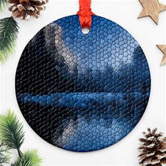 Mountain Glass Ornament (round) by snowwhitegirl