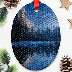 Mountain Glass Ornament (oval) by snowwhitegirl