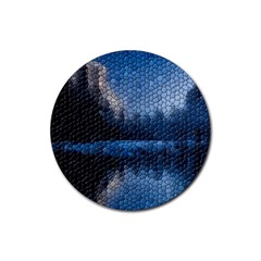 Mountain Glass Rubber Round Coaster (4 Pack)  by snowwhitegirl