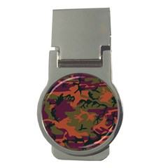 Camouflage Orange Money Clips (round)  by snowwhitegirl