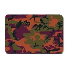 Camouflage Orange Small Doormat  by snowwhitegirl