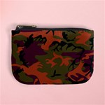 Camouflage Orange Mini Coin Purse Front