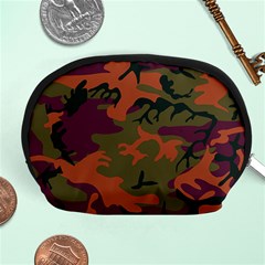 Camouflage Orange Accessory Pouch (medium) by snowwhitegirl