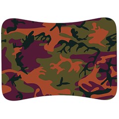 Camouflage Orange Velour Seat Head Rest Cushion