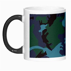 Camouflage Blue Morph Mugs by snowwhitegirl