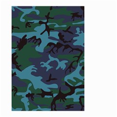 Camouflage Blue Small Garden Flag (two Sides) by snowwhitegirl