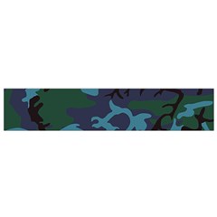 Camouflage Blue Small Flano Scarf by snowwhitegirl