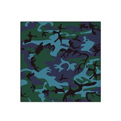 Camouflage Blue Satin Bandana Scarf by snowwhitegirl