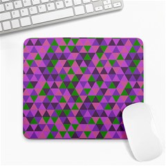 Retro Pink Purple Geometric Pattern Large Mousepads