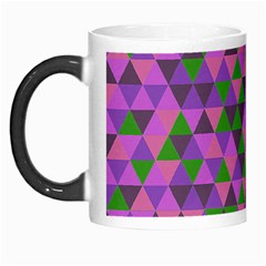 Retro Pink Purple Geometric Pattern Morph Mugs