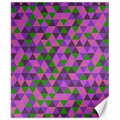 Retro Pink Purple Geometric Pattern Canvas 20  x 24 