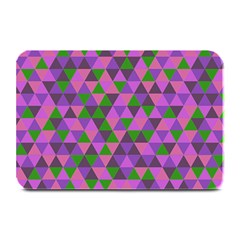 Retro Pink Purple Geometric Pattern Plate Mats