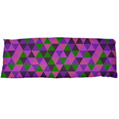 Retro Pink Purple Geometric Pattern Body Pillow Case (dakimakura) by snowwhitegirl