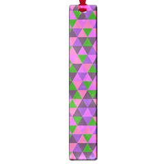 Retro Pink Purple Geometric Pattern Large Book Marks