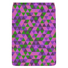 Retro Pink Purple Geometric Pattern Removable Flap Cover (L)