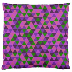 Retro Pink Purple Geometric Pattern Standard Flano Cushion Case (One Side)