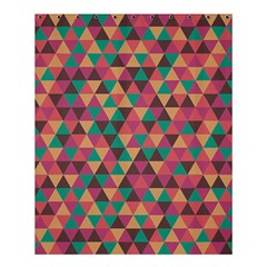 Retro Orange Green Geometric Pattern Shower Curtain 60  X 72  (medium)  by snowwhitegirl