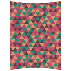 Retro Orange Green Geometric Pattern Back Support Cushion by snowwhitegirl