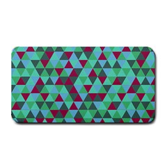 Retro Teal Green Geometric Pattern Medium Bar Mats by snowwhitegirl