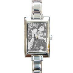 Kids Rectangle Italian Charm Watch