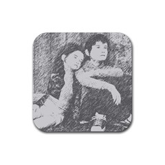 Kids Rubber Coaster (square)  by snowwhitegirl