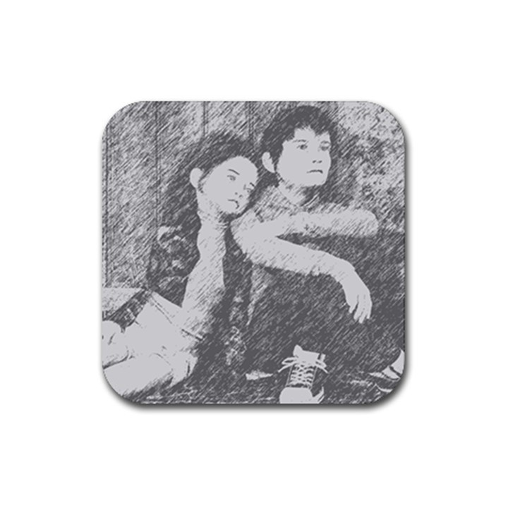 Kids Rubber Coaster (Square) 