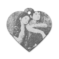 Kids Dog Tag Heart (One Side)