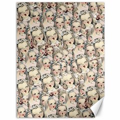 Vintage Singing Heads Canvas 36  X 48  by snowwhitegirl