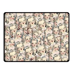 Vintage Singing Heads Fleece Blanket (small) by snowwhitegirl