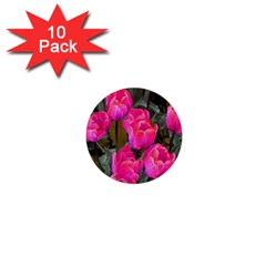 Pink Tulips 1  Mini Buttons (10 Pack)  by snowwhitegirl