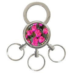 Pink Tulips 3-ring Key Chains by snowwhitegirl