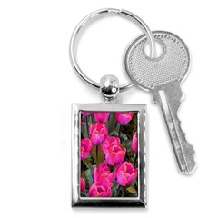 Pink Tulips Key Chains (rectangle)  by snowwhitegirl