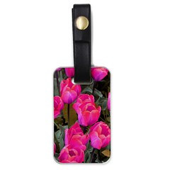 Pink Tulips Luggage Tags (one Side)  by snowwhitegirl