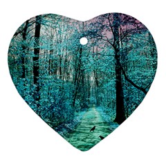 Blue Forest Ornament (heart)