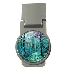 Blue Forest Money Clips (round)  by snowwhitegirl