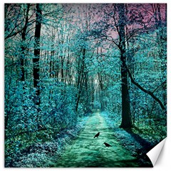 Blue Forest Canvas 20  X 20  by snowwhitegirl