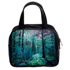 Blue Forest Classic Handbag (two Sides) by snowwhitegirl