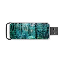 Blue Forest Portable Usb Flash (one Side) by snowwhitegirl