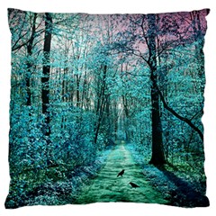 Blue Forest Standard Flano Cushion Case (one Side) by snowwhitegirl