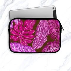 Tropical Pink Leaves Apple Ipad Mini Zipper Cases by snowwhitegirl