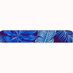 Tropical Blue Leaves Small Bar Mats by snowwhitegirl