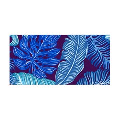 Tropical Blue Leaves Yoga Headband by snowwhitegirl