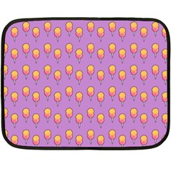 Cotton Candy Pattern Violet Double Sided Fleece Blanket (mini) 