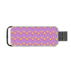 Cotton Candy Pattern Violet Portable Usb Flash (one Side) by snowwhitegirl