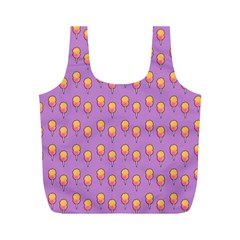 Cotton Candy Pattern Violet Full Print Recycle Bag (m) by snowwhitegirl