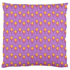 Cotton Candy Pattern Violet Large Flano Cushion Case (one Side) by snowwhitegirl